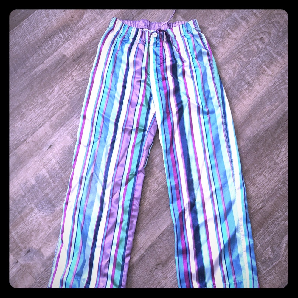 Striped pajama pants
